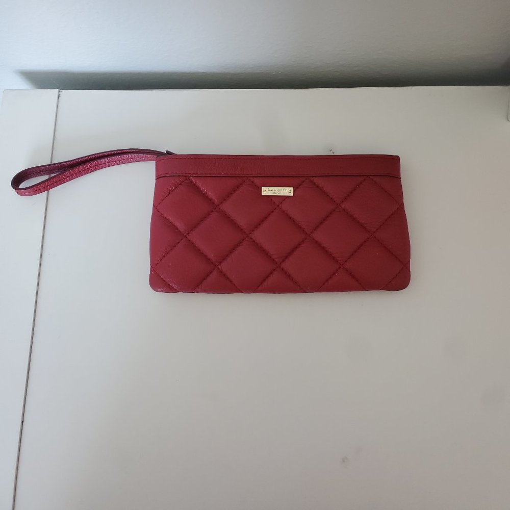 Kate Spade red wristlet- like new!